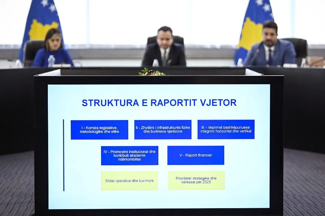 Në takimin e kryesuar nga Kryeministri i Republikës së Kosovës, z. Albin Kurti, Drejtori Ekzekutiv i IKKL-së prezantoi raportin njëvjeçar të punës