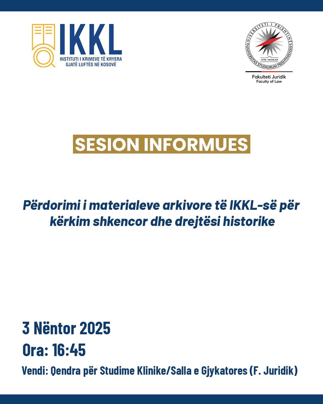 Përdorimi i materialeve arkivore të IKKL-së për kërkim shkencor dhe drejtësi historike!